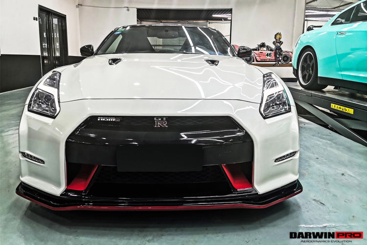 DarwinPRO Ver15 NSM Style Partial Carbon Fiber Front Bumper | 2008-2016 Nissan GTR R35