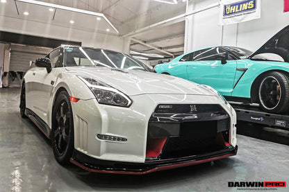 DarwinPRO Ver15 NSM Style Partial Carbon Fiber Front Bumper | 2008-2016 Nissan GTR R35
