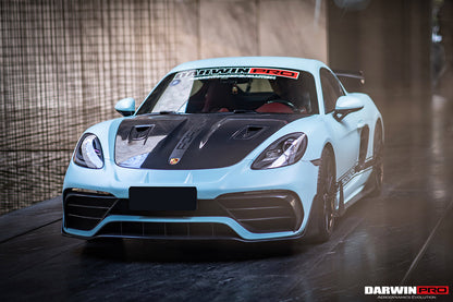 Capó de fibra de carbono DarwinPRO 2012-2025 para Porsche 718, 981 Cayman y Boxster GT2RS