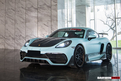 Capó de fibra de carbono DarwinPRO 2012-2025 para Porsche 718, 981 Cayman y Boxster GT2RS