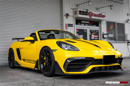Capó de fibra de carbono DarwinPRO 2012-2025 para Porsche 718, 981 Cayman y Boxster GT2RS
