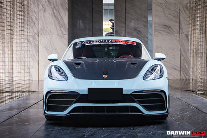 Capó de fibra de carbono DarwinPRO 2012-2025 para Porsche 718, 981 Cayman y Boxster GT2RS