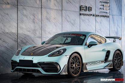 Ventilaciones laterales de fibra de carbono DarwinPRO para Porsche 718 Cayman y Boxster (2016-2025)