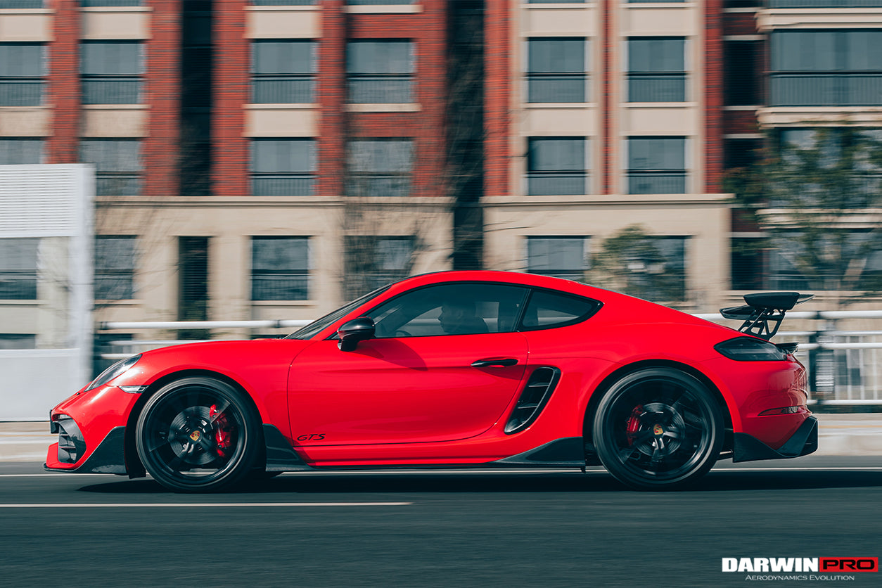 Ventilaciones laterales de fibra de carbono DarwinPRO para Porsche 718 Cayman y Boxster (2016-2025)