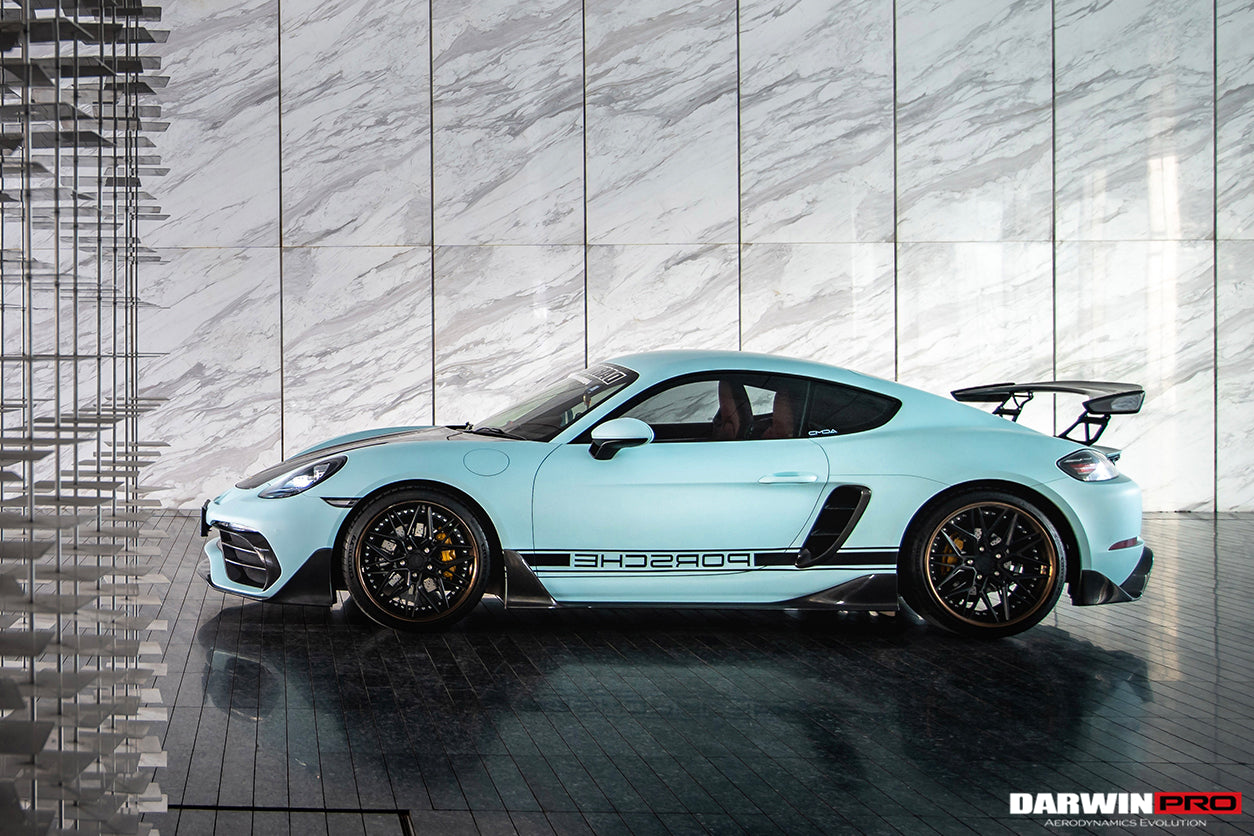 Ventilaciones laterales de fibra de carbono DarwinPRO para Porsche 718 Cayman y Boxster (2016-2025)