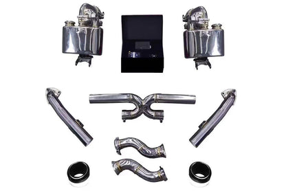 DarwinPRO 2012-2015 Porsche 911 991.1 2C 4C Carrera S Targa 4 4S Convert GT2RS Exhaust System (for GT2RS Style Bumper)