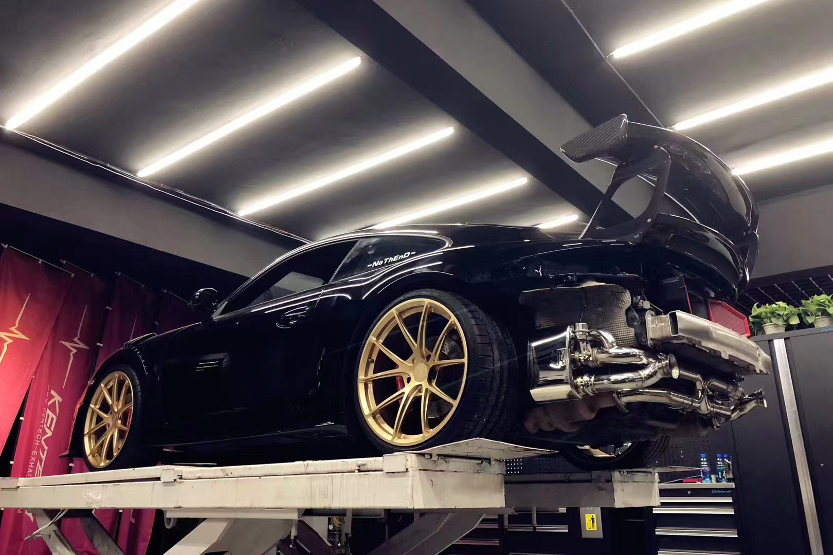 DarwinPRO 2012-2015 Porsche 911 991.1 2C 4C Carrera S Targa 4 4S Convert GT2RS Exhaust System (for GT2RS Style Bumper)