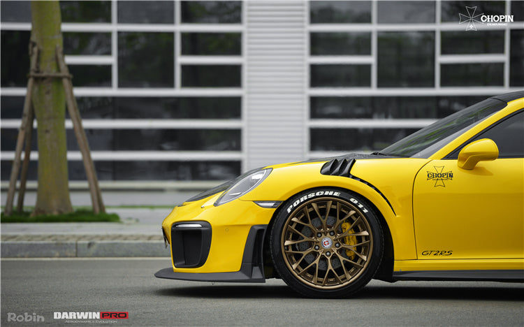 Guardabarros parcial de fibra de carbono DarwinPRO 2012-2015 Porsche 911 991.1 Carrera S Targa 4 4S GT3 Convert GT2RS Style