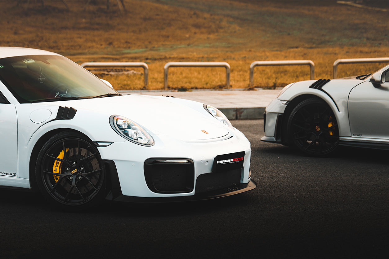 Guardabarros parcial de fibra de carbono DarwinPRO 2012-2015 Porsche 911 991.1 Carrera S Targa 4 4S GT3 Convert GT2RS Style