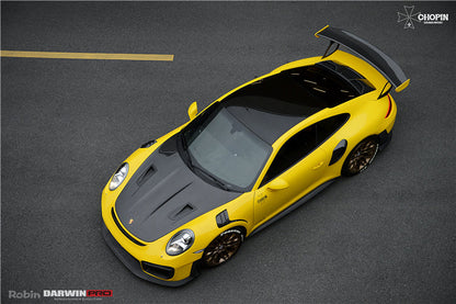 Guardabarros parcial de fibra de carbono DarwinPRO 2012-2015 Porsche 911 991.1 Carrera S Targa 4 4S GT3 Convert GT2RS Style