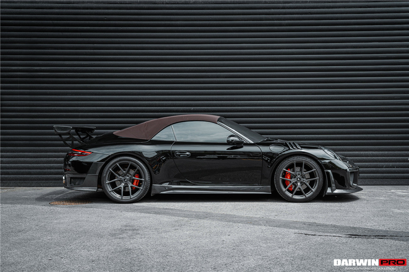 Guardabarros parcial de fibra de carbono DarwinPRO 2012-2015 Porsche 911 991.1 Carrera S Targa 4 4S GT3 Convert GT2RS Style