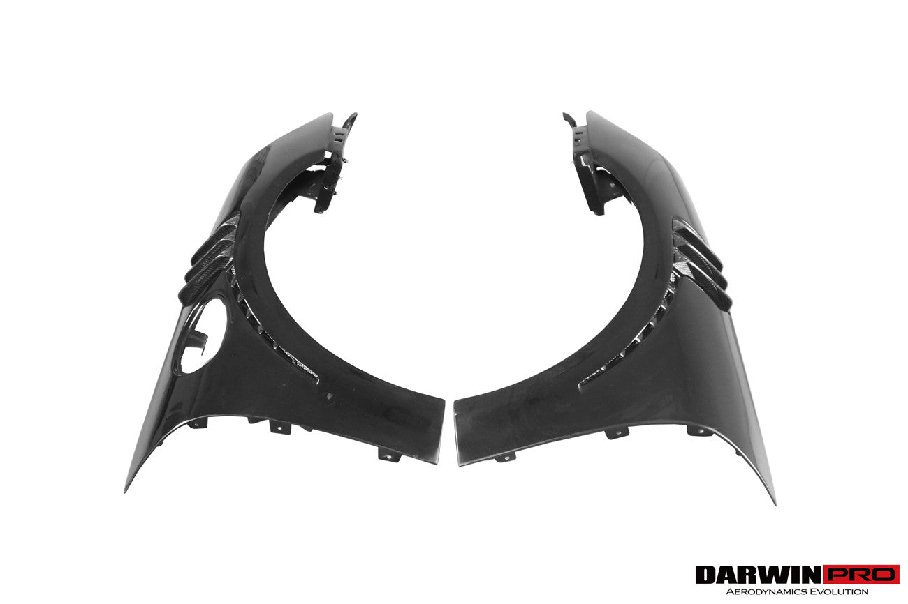 Guardabarros parcial de fibra de carbono DarwinPRO 2016-2019 Porsche 911 991.2 Carrera Targa 4 4S GT3 Convert GT2RS Style