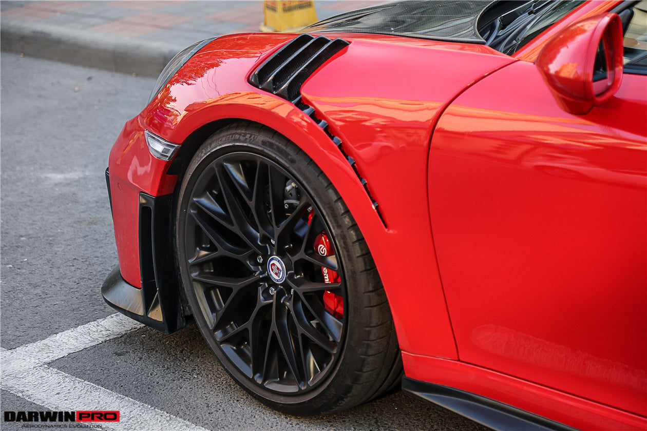 Guardabarros parcial de fibra de carbono DarwinPRO 2016-2019 Porsche 911 991.2 Carrera Targa 4 4S GT3 Convert GT2RS Style
