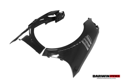 Guardabarros parcial de fibra de carbono DarwinPRO 2016-2019 Porsche 911 991.2 Carrera Targa 4 4S GT3 Convert GT2RS Style