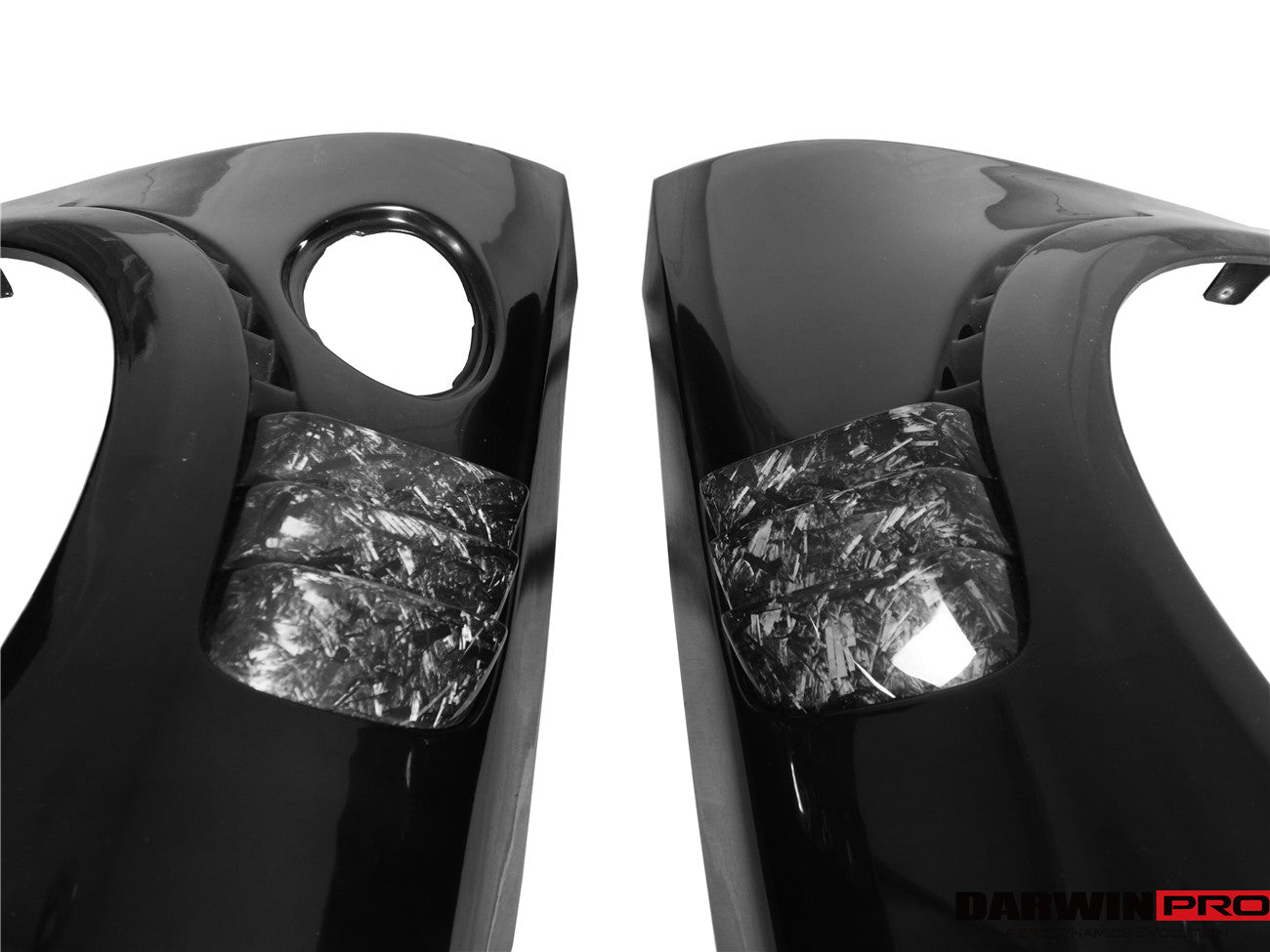 Guardabarros parcial de fibra de carbono DarwinPRO 2016-2019 Porsche 911 991.2 Carrera Targa 4 4S GT3 Convert GT2RS Style