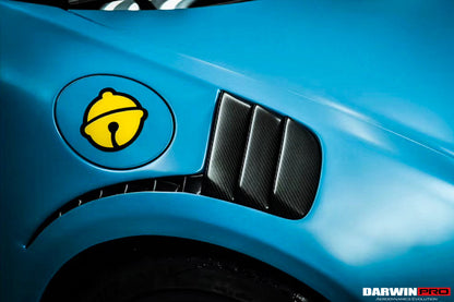 Guardabarros parcial de fibra de carbono DarwinPRO 2016-2019 Porsche 911 991.2 Carrera Targa 4 4S GT3 Convert GT2RS Style