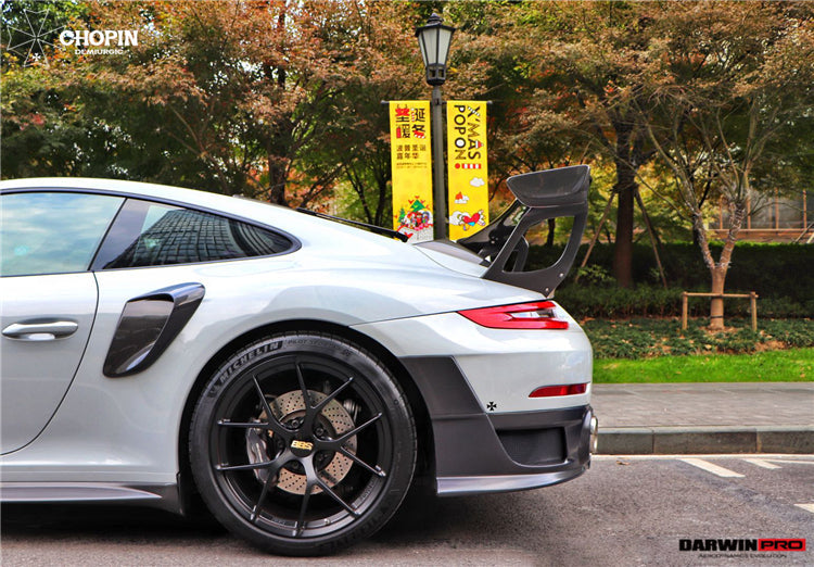 DarwinPRO 2016-2019 Porsche 911 991.2 Carrera & S GT2RS Style Partial Carbon Fiber Rear Bumper