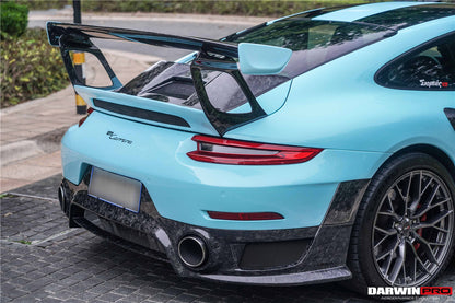 DarwinPRO 2016-2019 Porsche 911 991.2 Carrera & S GT2RS Style Partial Carbon Fiber Rear Bumper