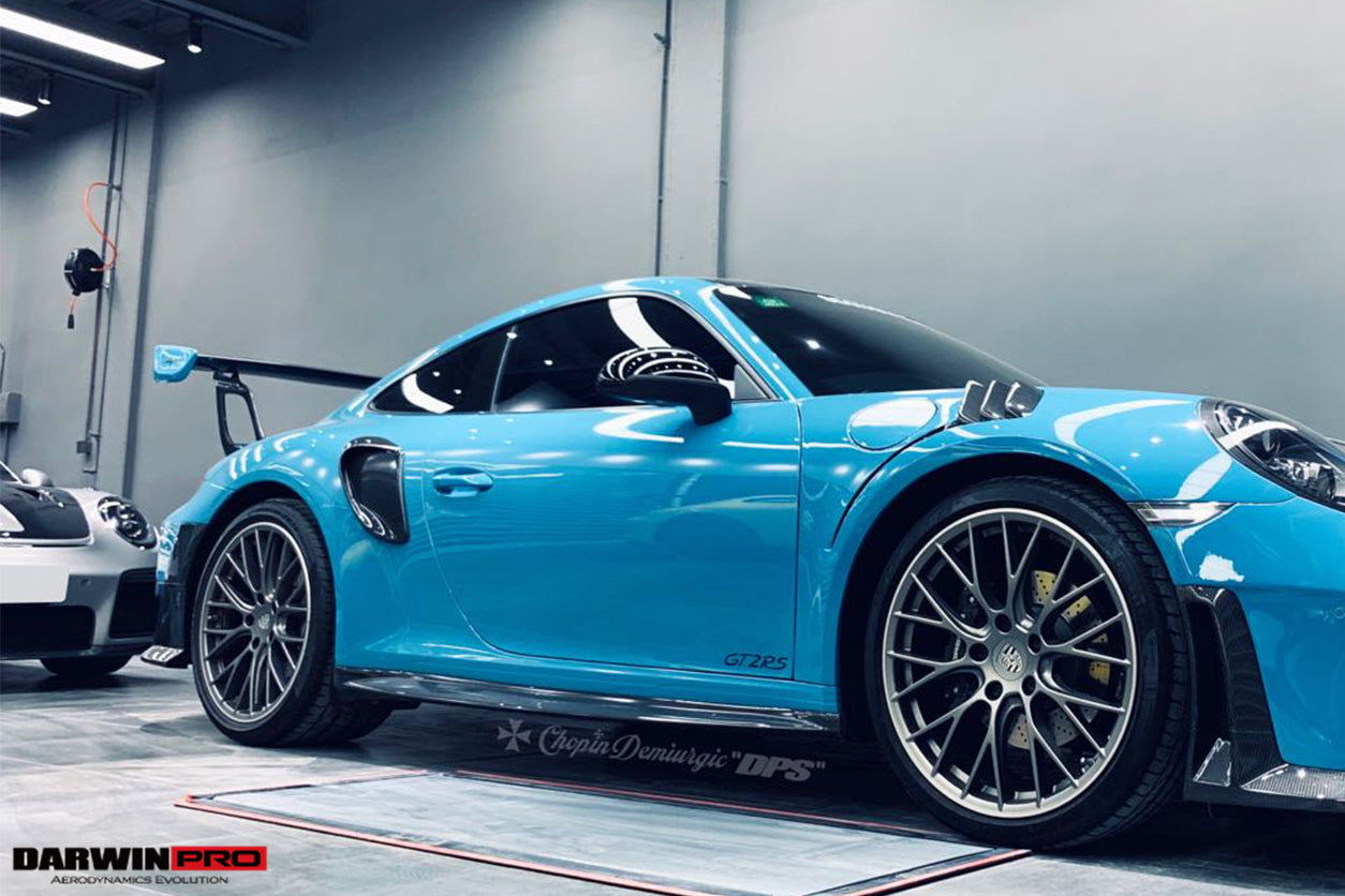 DarwinPRO 2016-2019 Porsche 911 991.2 Carrera S GT2RS-Style GT2RS Carbon Fiber Side Skirts
