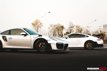 Faldones laterales de fibra de carbono DarwinPRO 2012-2015 para Porsche 991.1 Carrera S GT2RS