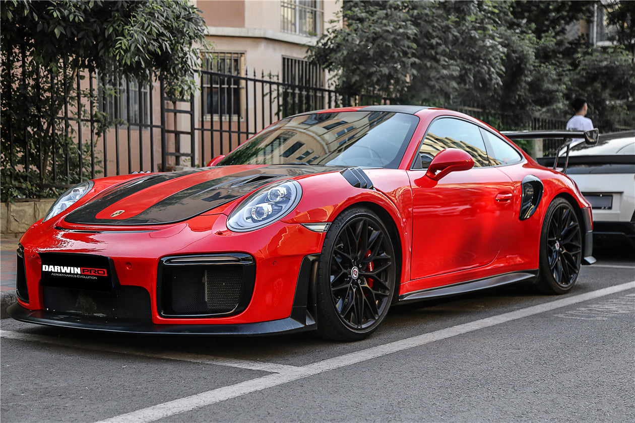 Guardabarros parcial de fibra de carbono DarwinPRO 2016-2019 Porsche 911 991.2 Carrera Targa 4 4S GT3 Convert GT2RS Style