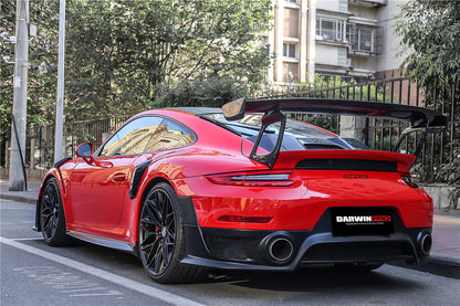 DarwinPRO 2016-2019 Porsche 911 991.2 Carrera & S GT2RS Style Partial Carbon Fiber Rear Bumper
