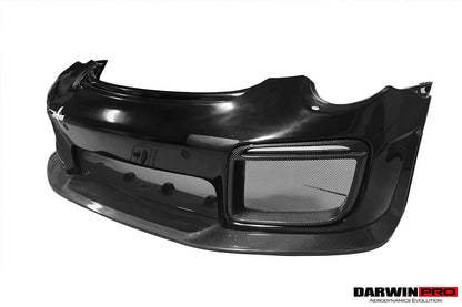 DarwinPRO 2016-2019 Porsche 911 991.2 Carrera & Targa 4 & 4S & GT3 Convert GT2RS Style Partial Carbon Fiber Front Bumper