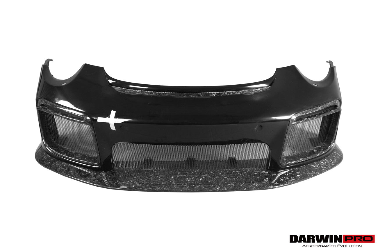 DarwinPRO 2016-2019 Porsche 911 991.2 Carrera & Targa 4 & 4S & GT3 Convert GT2RS Style Partial Carbon Fiber Front Bumper