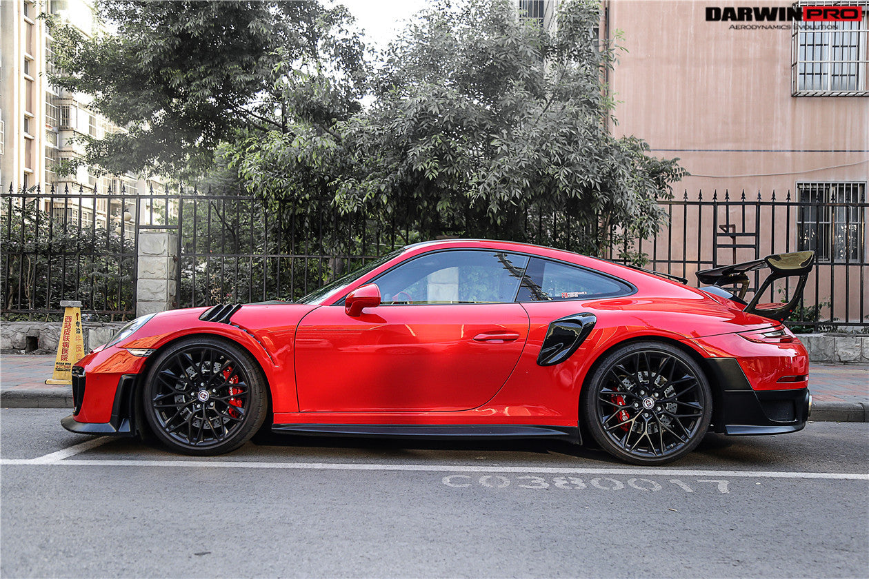 DarwinPRO 2016-2019 Porsche 911 991.2 Carrera S GT2RS-Style GT2RS Carbon Fiber Side Skirts