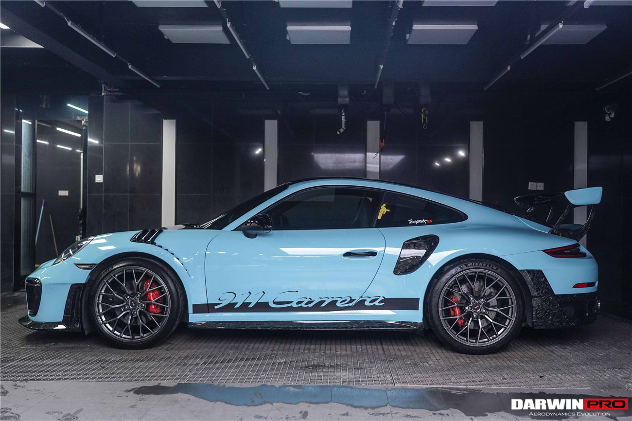 DarwinPRO 2012-2019 Porsche 911 991.1 991.2 Carrera S GT2RS Style Carbon Fiber Quarter Panel Side Scoops