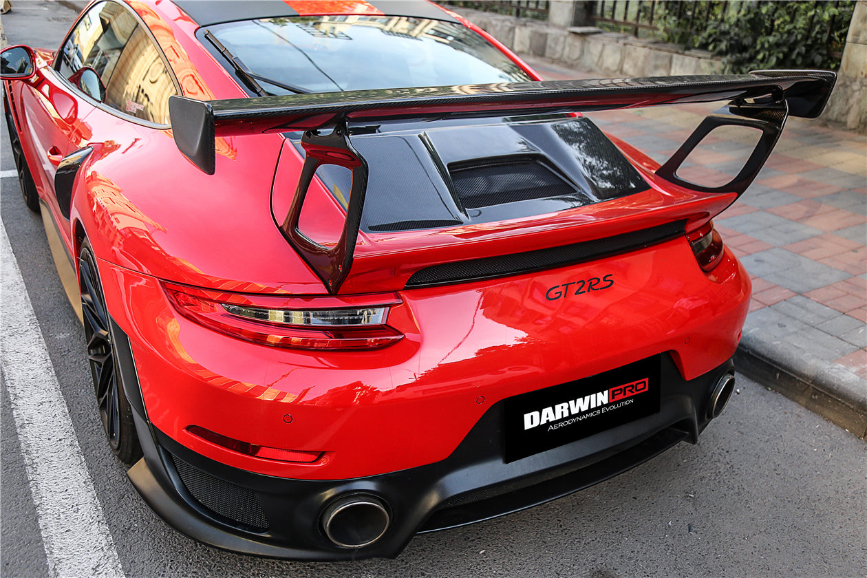 Alerón de maletero de fibra de carbono DarwinPRO 2016-2019 para Porsche 911 991.2 Carrera, S y 4S GT2RS