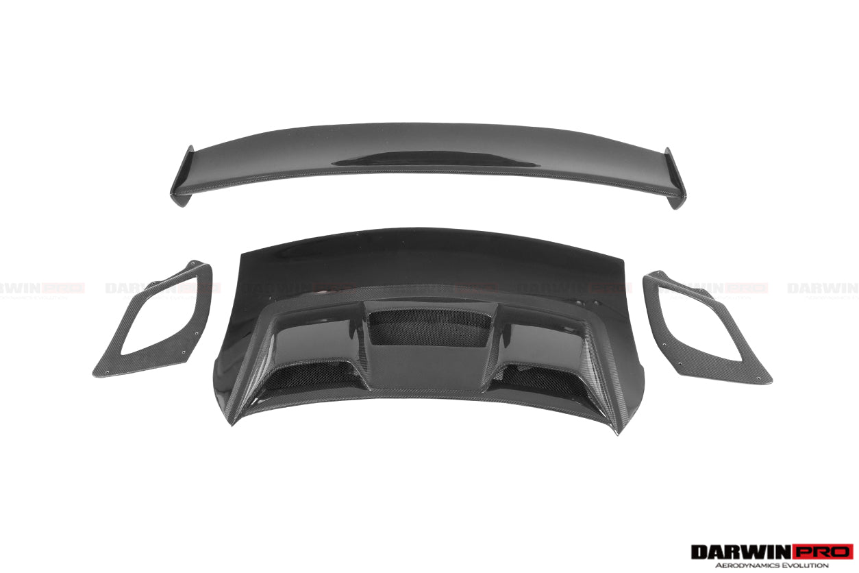 Alerón de maletero de fibra de carbono DarwinPRO 2016-2019 para Porsche 911 991.2 Carrera, S y 4S GT2RS