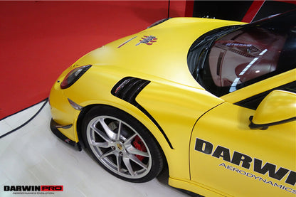 DarwinPRO 2012-2015 Porsche 911 991.1 2C | 4C GT3 Convert GT3RS Style Partial Carbon Fiber Fender (Fits Carrera, Targa S, 4, 4S)