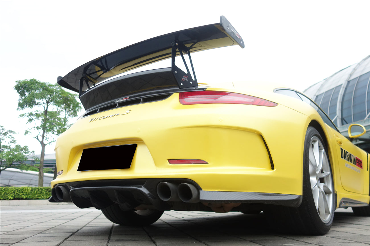 DarwinPRO 2012-2015 Porsche 911 991.1 2C Convert GT3V Style Rear Bumper With Diffuser (For Quad-Exhaust) | Fits Carrera, Carrera S