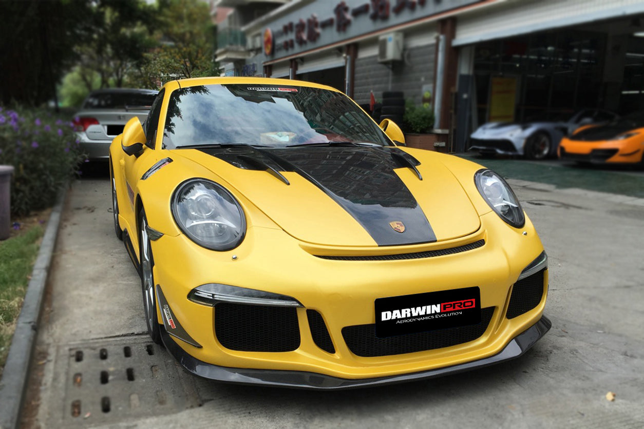 DarwinPRO 2012-2015 Porsche 911 991.1 Carrera Targa  S 4 4S GT3 Style Front Bumper Canards