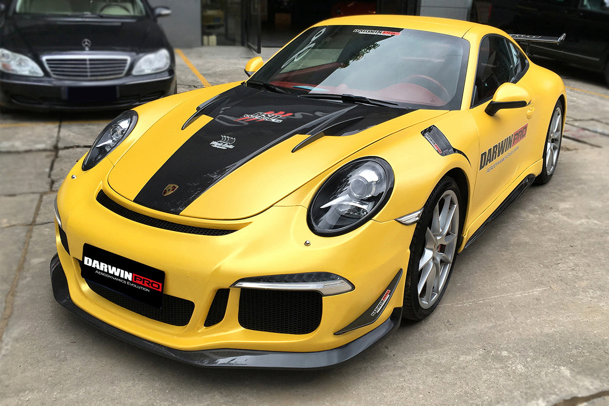 DarwinPRO 2012-2015 Porsche 911 991.1 Carrera Targa  S 4 4S GT3 Style Front Bumper Canards