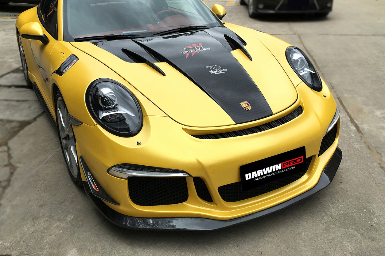 DarwinPRO 2012-2015 Porsche 911 991.1 Carrera Targa  S 4 4S GT3 Style Front Bumper Canards