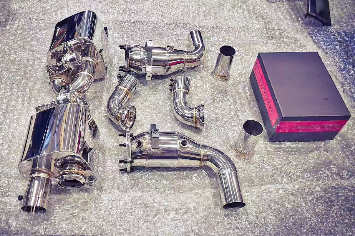 DarwinPRO 2016-2019 Porsche 911 991.2 2C 4C Carrera S Targa 4 4S Convert GT2RS Exhaust System (for GT2RS Style Bumper)