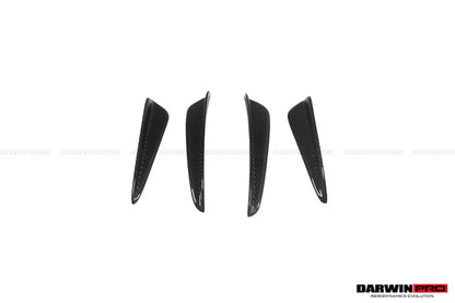 DarwinPRO 2016-2019 Porsche 911 991.2 Turbo S BKSS Style Carbon Fiber Front Canards