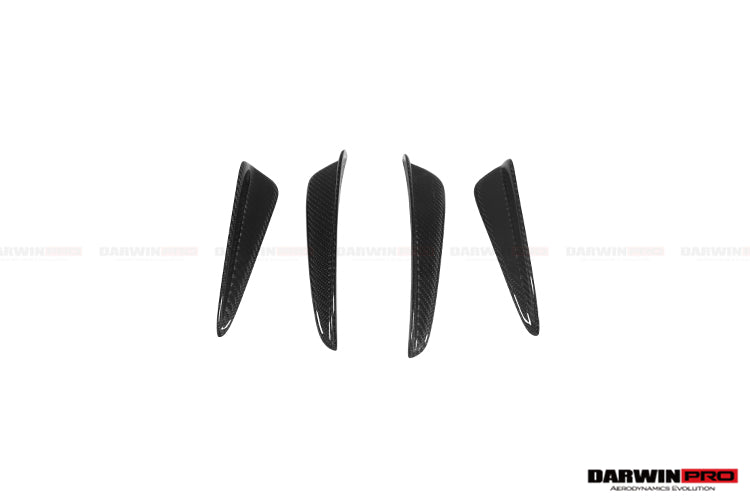 DarwinPRO 2016-2019 Porsche 911 991.2 Turbo S BKSS Style Carbon Fiber Front Canards