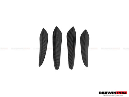 DarwinPRO 2016-2019 Porsche 911 991.2 Turbo S BKSS Style Carbon Fiber Front Canards