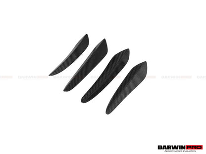 DarwinPRO 2016-2019 Porsche 911 991.2 Turbo S BKSS Style Carbon Fiber Front Canards