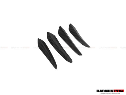 DarwinPRO 2016-2019 Porsche 911 991.2 Turbo S BKSS Style Carbon Fiber Front Canards