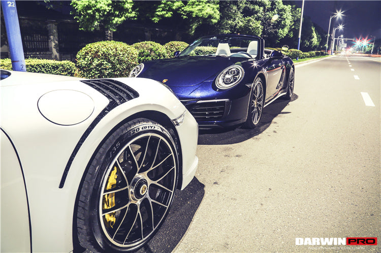 Guardabarros parcial de fibra de carbono estilo DarwinPRO GT3RS | Porsche 911 991.2 Turbo S (2016-2019)