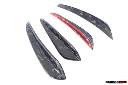 DarwinPRO 2016-2019 Porsche 911 991.2 Turbo S BKSS Style Carbon Fiber Front Canards