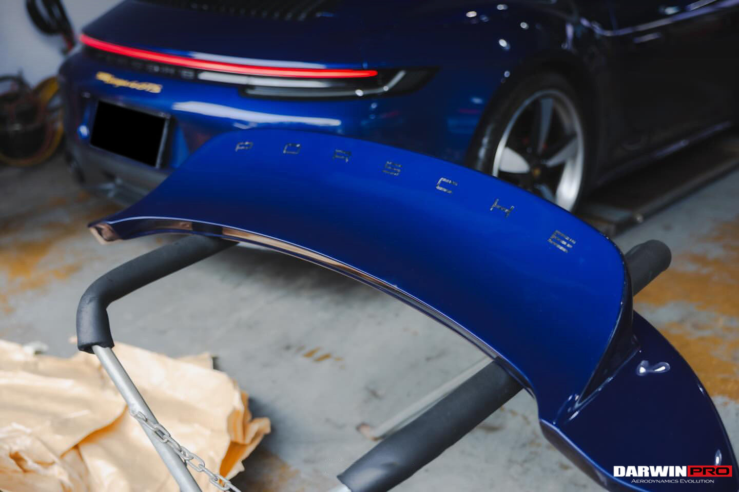 DarwinPRO 2019-2023 Porsche 911 992 Targa & Cabriolet BKSS Style Ducktail Trunk Wing