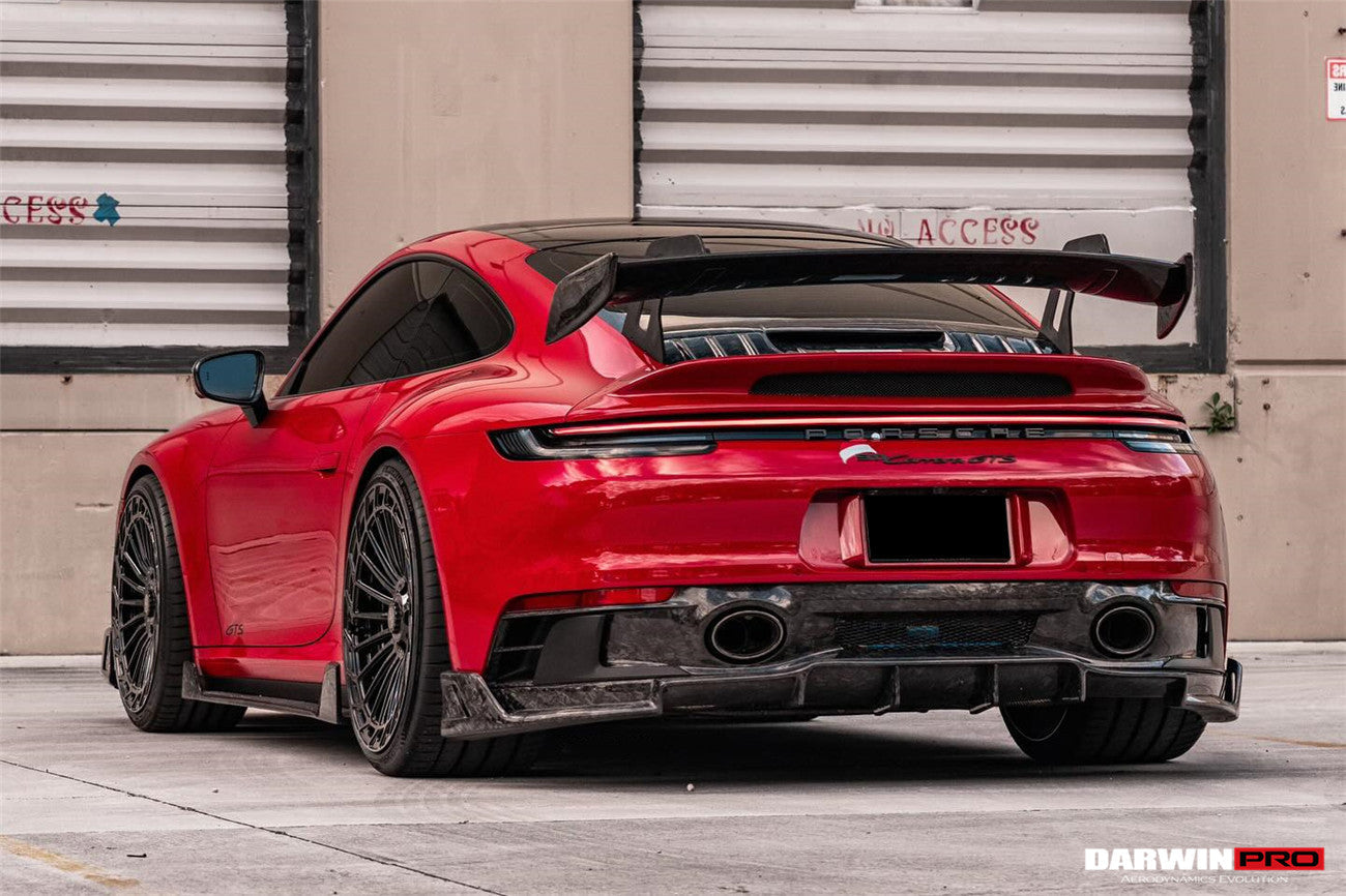 Borde trasero DarwinPRO 2019-2023 Porsche 911 992 Carrera Targa S 4 4S GTS SD-Sport Design (no compatible con parachoques estándar)