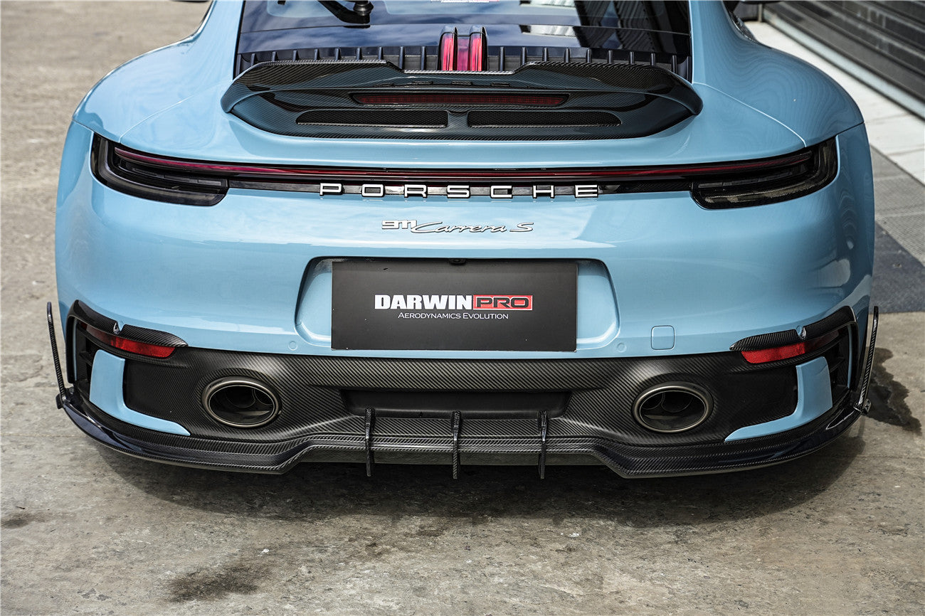 DarwinPRO 2019-2024 Porsche 911 992 Carrera & 4 & 4S & Targa & Cabriolet SD-Sport Design Model BKSSII Style Rear Bumper Vent Trims