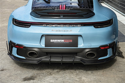 DarwinPRO 2019-2024 Porsche 911 992 Carrera & 4 & 4S & Targa & Cabriolet SD-Sport Design Model BKSSII Style Rear Bumper Vent Trims
