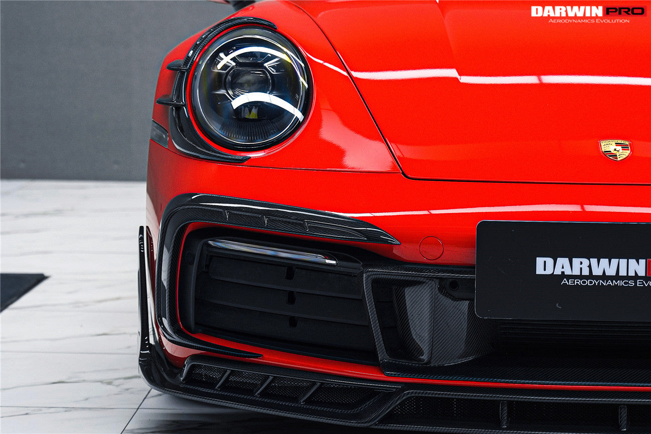 DarwinPRO Darwinpro 2019-2024 Porsche 911 992 Carrera 4 4S Targa Cabriolet BKSSII Style Front Bumper Vent Trims